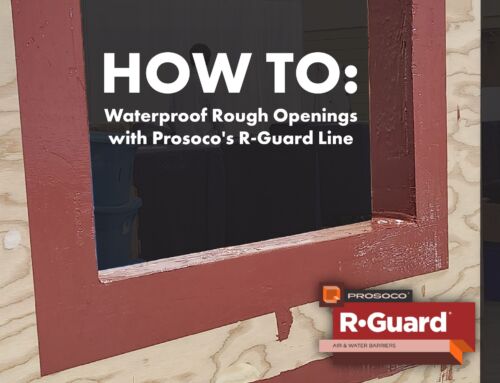 How to: Waterproofing with Prosoco’s R-Guard Line